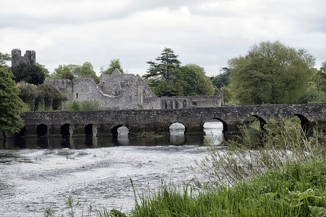Adare Bridge over the River Maigue, County Limerick.