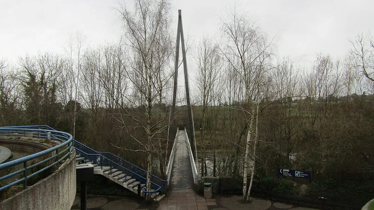 Footbridge at the Brú na Bóinne Visitor Centre, County Meath.