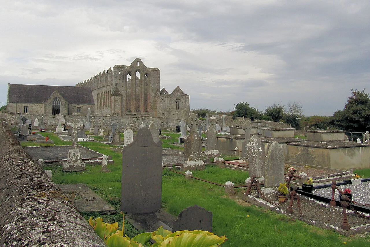 Ardfert Cathedral and its surrounding graveyard, County Kerry.