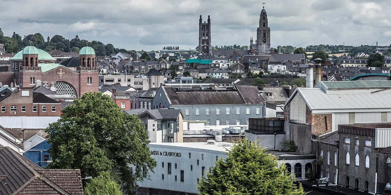 View over Cork from the walls of Elizabeth Fort.