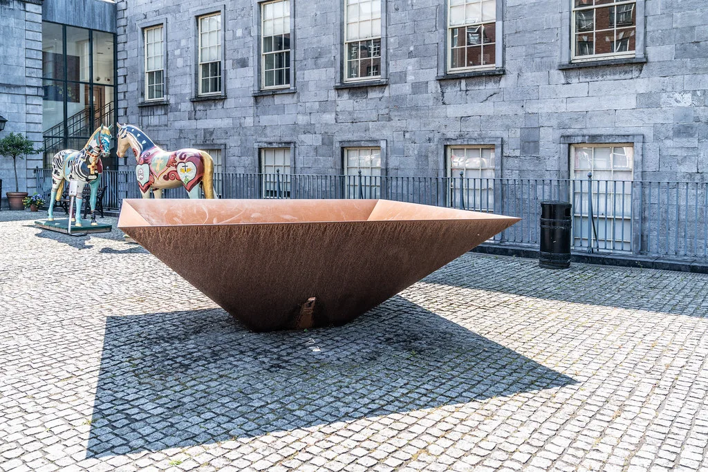 Sculpture outside the Hunt Museum, Limerick.
