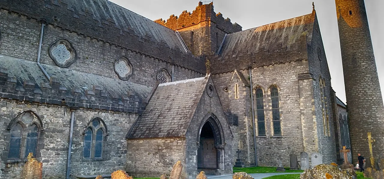 Exterior walls of St Canice’s Cathedral, Kilkenny.