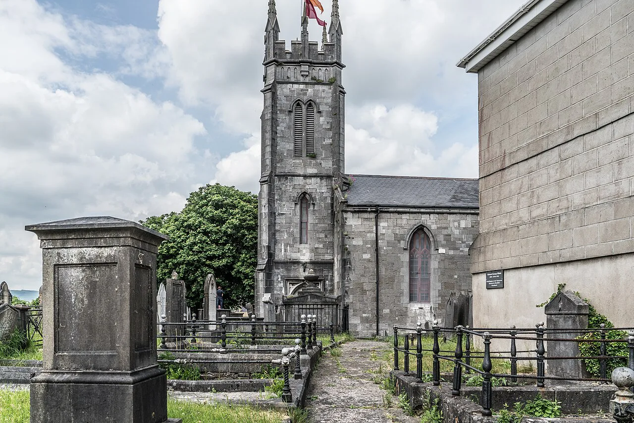 St Munchin’s Church exterior and graveyard, Limerick.