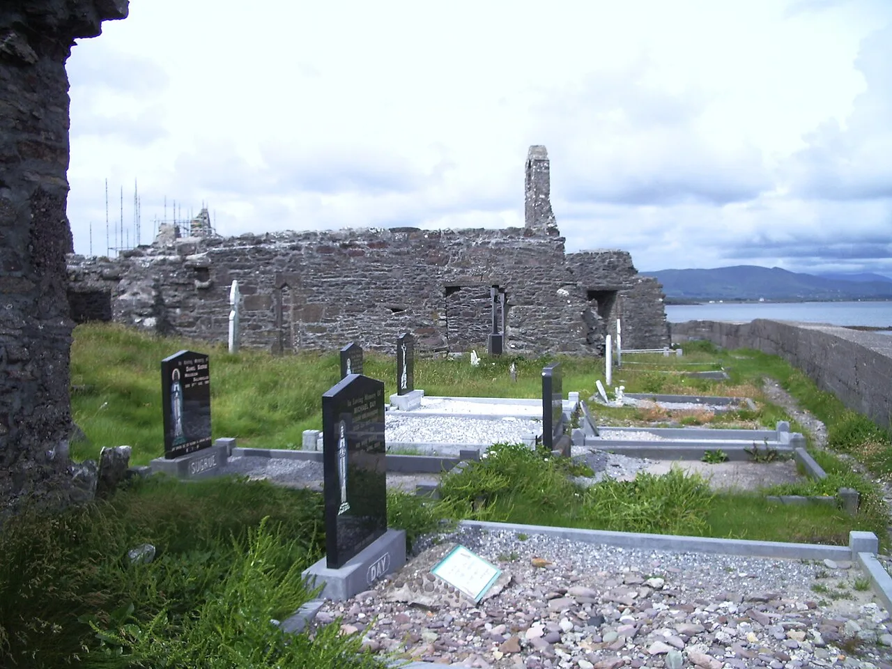 Ballinskelligs Abbey graveyard, County Kerry.