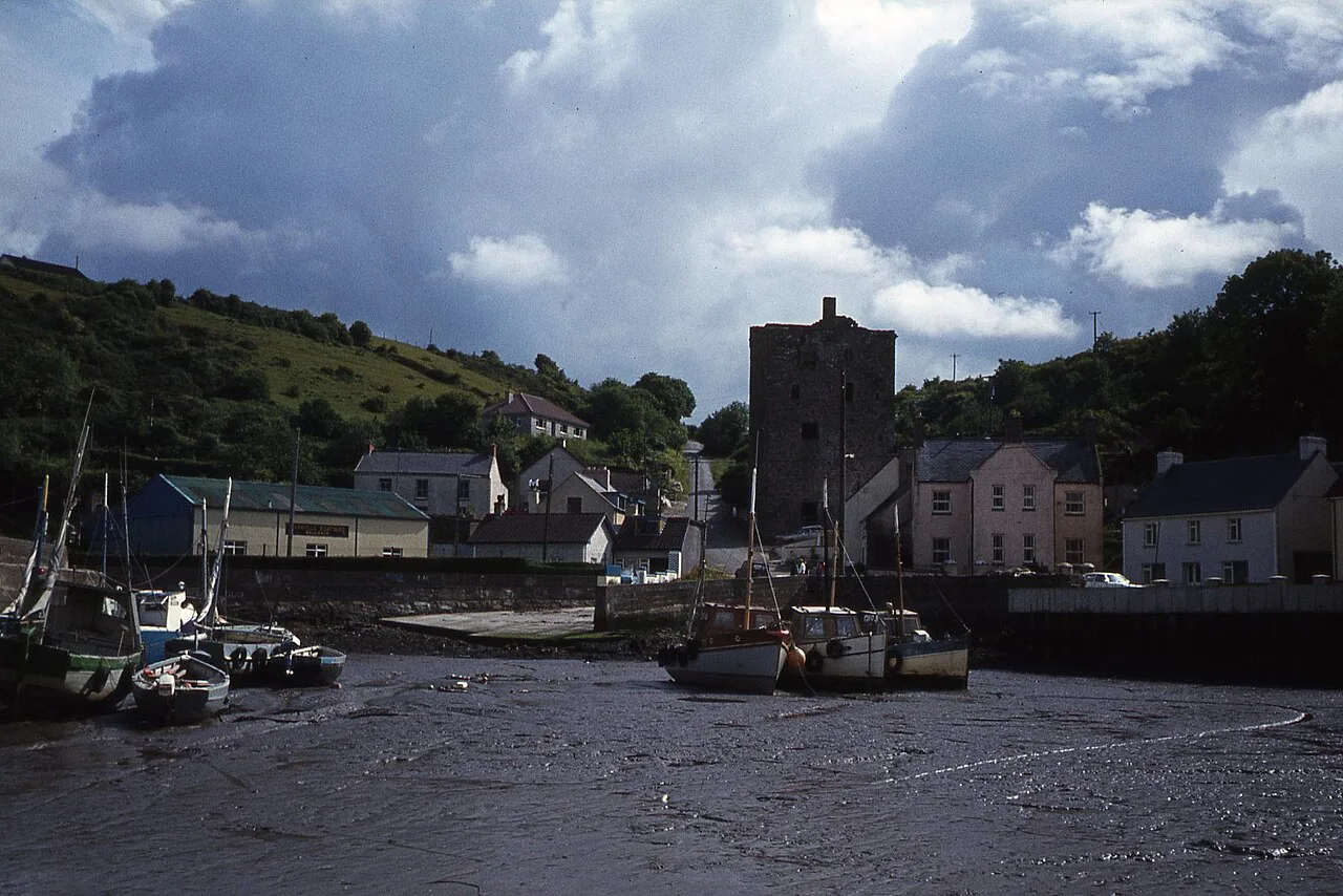 Ballyhack harbour and castle, County Wexford.