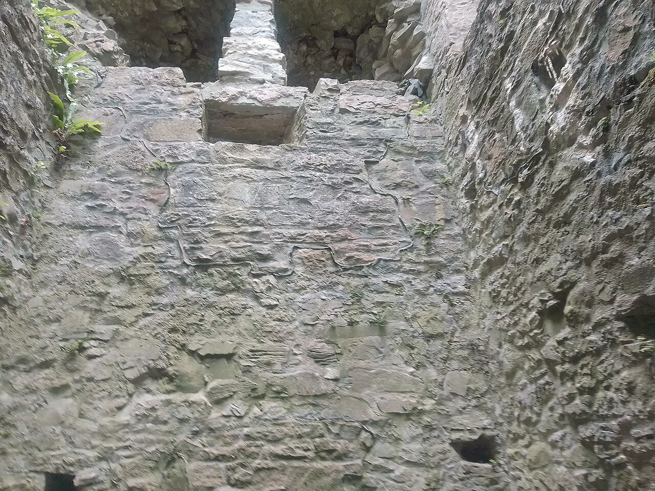 Inside the walls of Ballymote Castle, County Sligo.