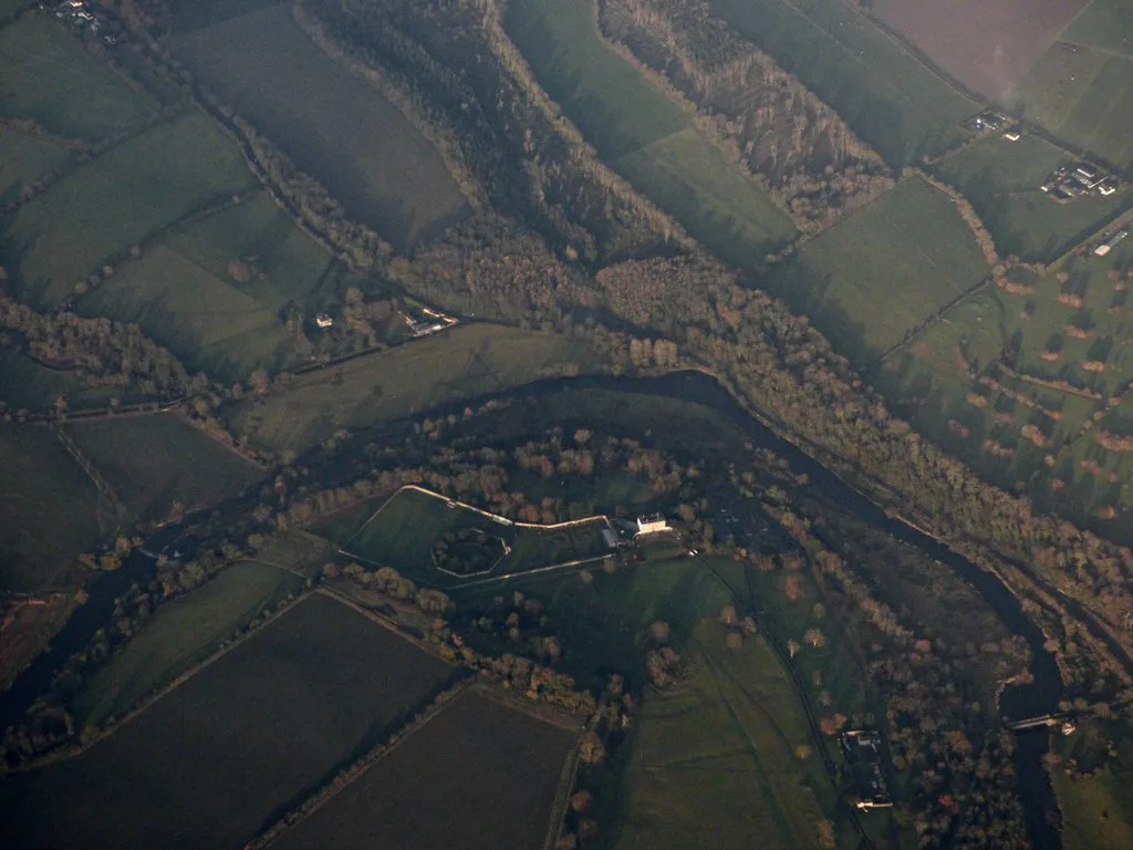 Aerial view of the Oldbridge estate and Battle of the Boyne visitor centre.