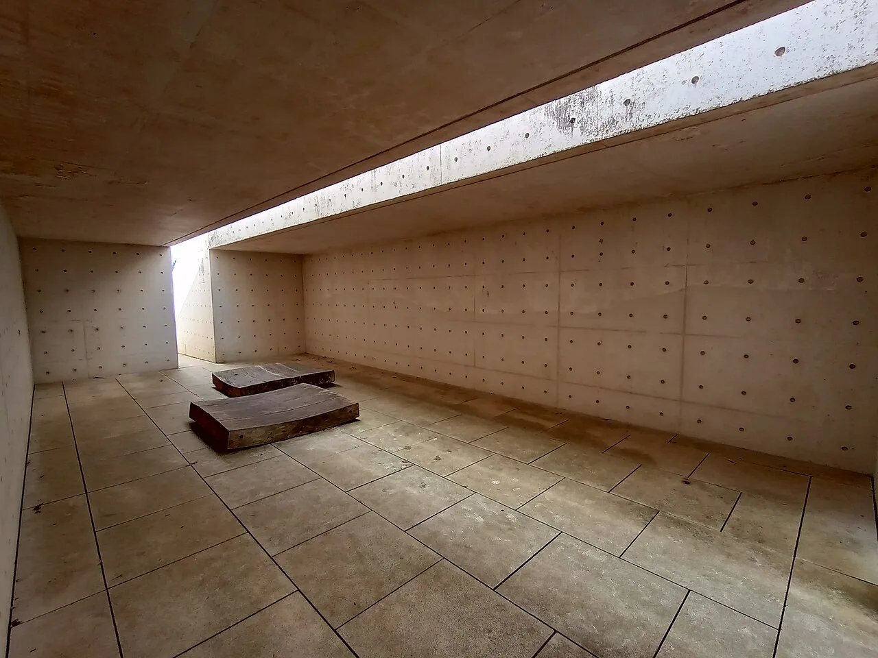 Inside Tulach a tSolais, the 1798 memorial at Oulart Hill, County Wexford.