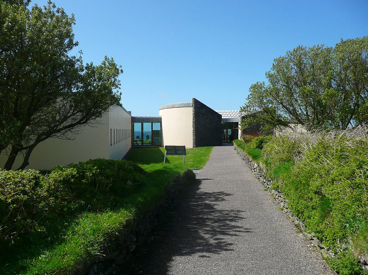 Entrance path at the Blasket Centre, County Kerry.
