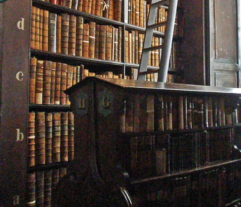 Books in the Old Library, Trinity College Dublin.