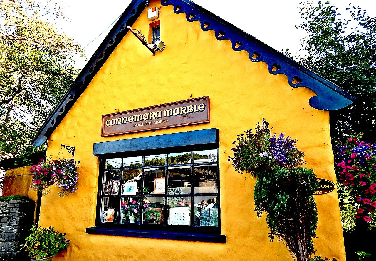 Connemara Marble craft shop, Moycullen, County Galway.
