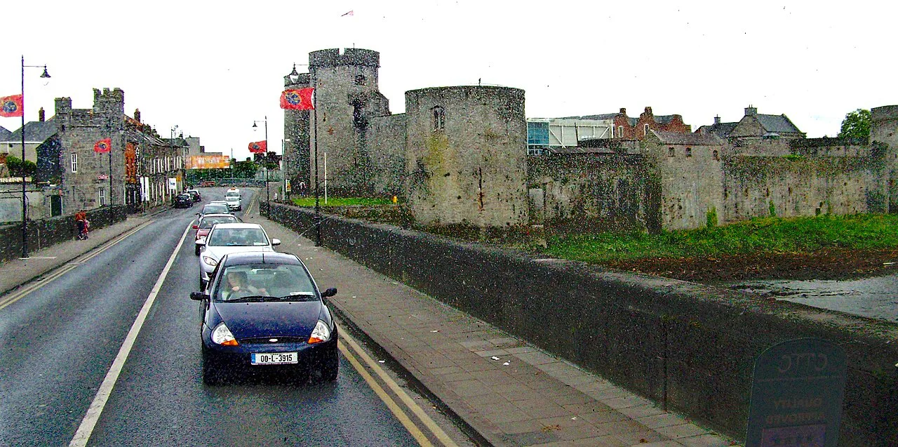 King John's Castle from Bridge Street, Limerick.