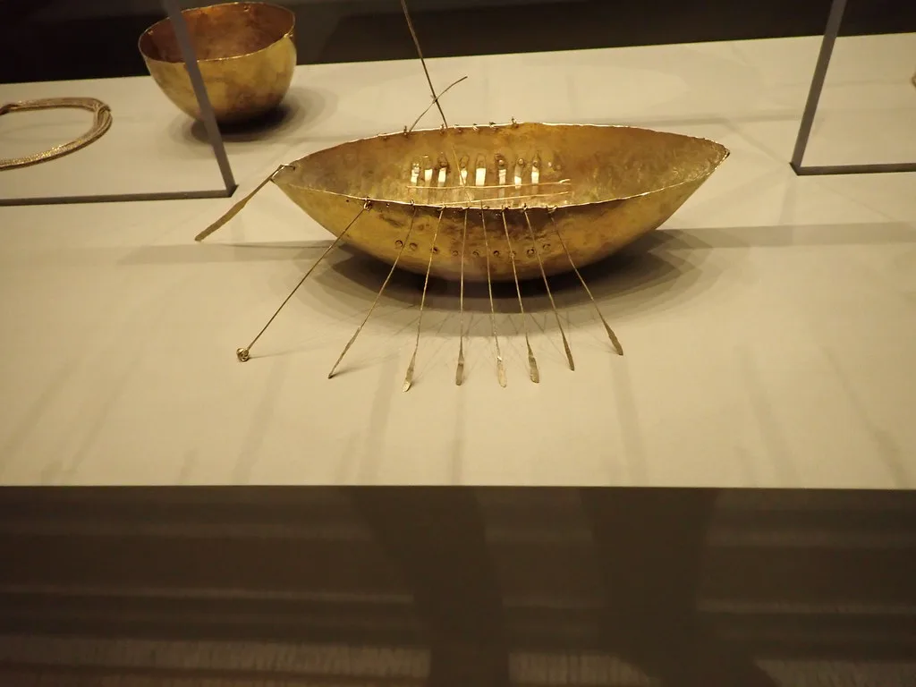The gold boat from the Broighter Hoard.