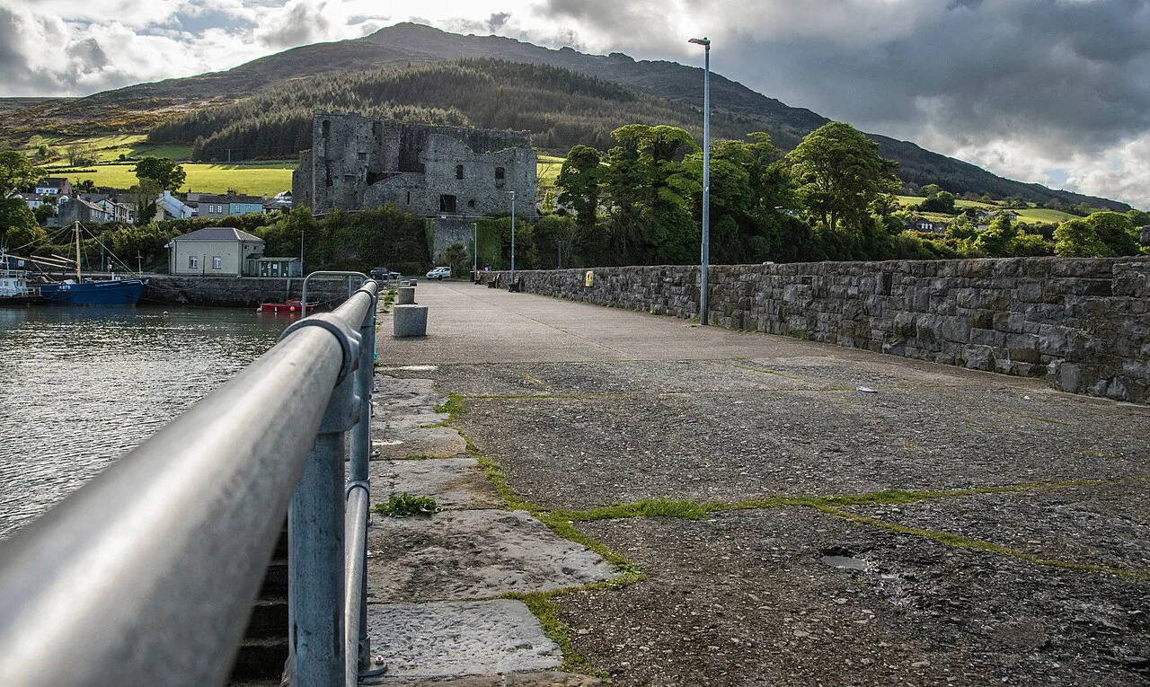 King John's Castle seen from the harbour, Carlingford.