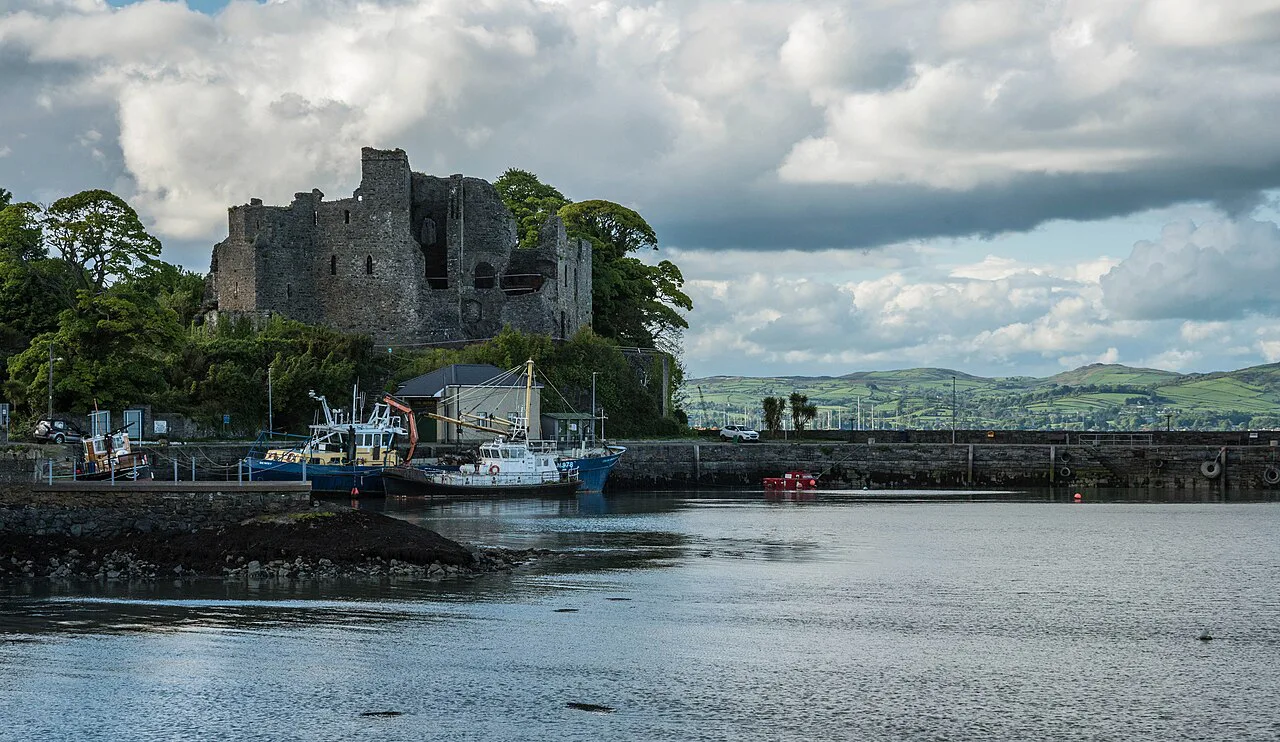 King John's Castle above Carlingford harbour.