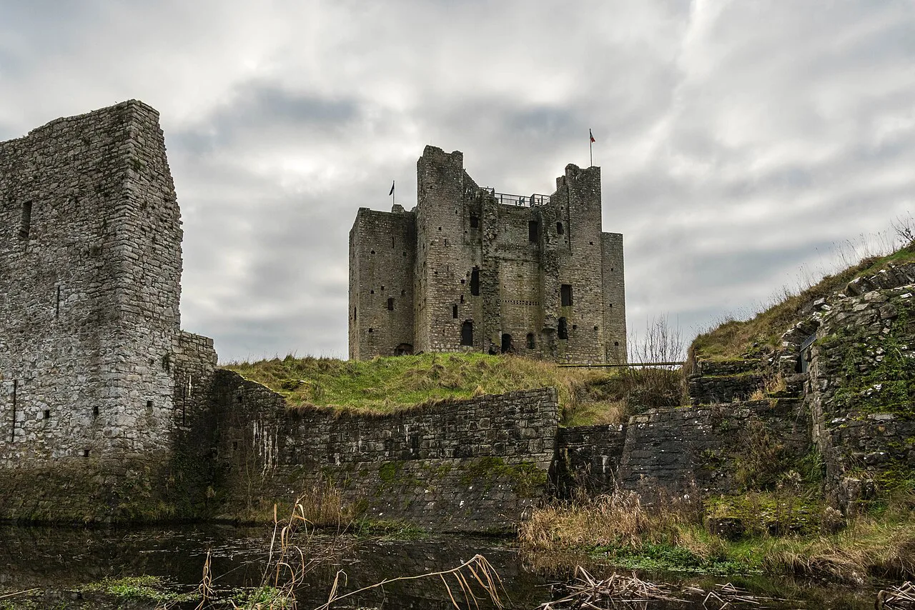 Trim Castle keep and walls, County Meath.