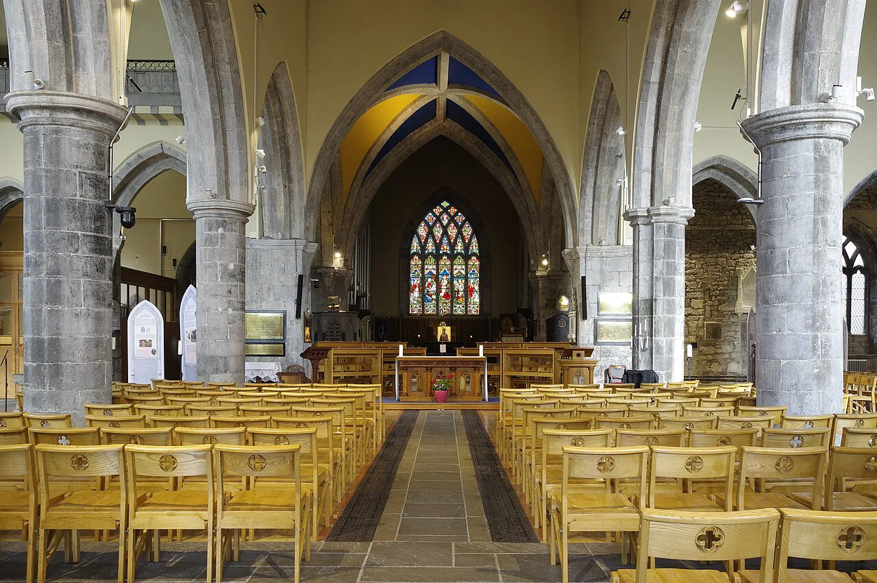 The interior of St Nicholas’ Collegiate Church, Galway.