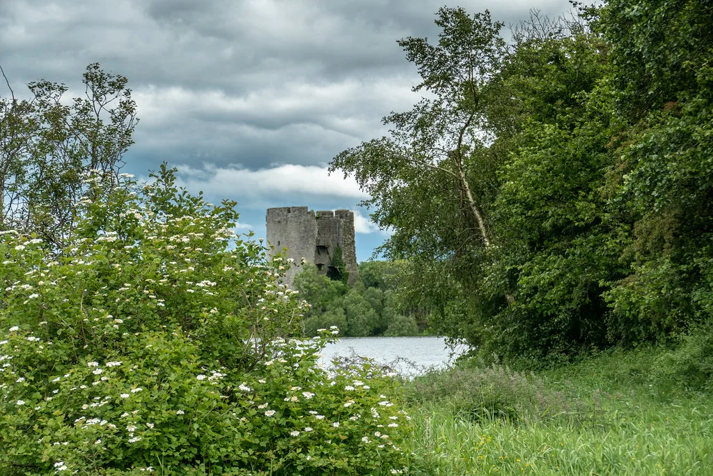 Clough Oughter Castle on Lough Oughter, County Cavan.