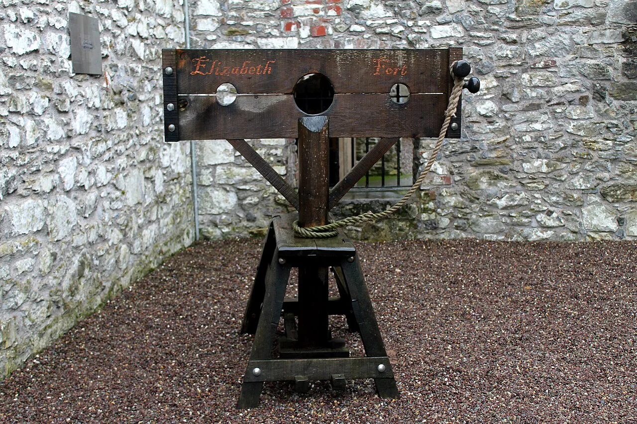 Stocks inside Elizabeth Fort, Cork.