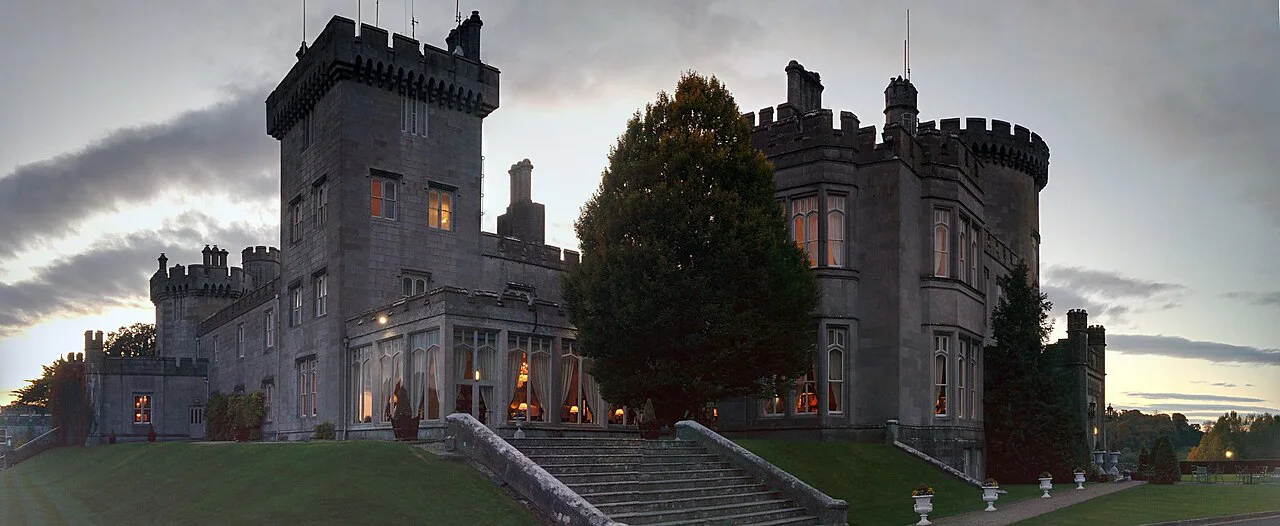 Dromoland Castle at dusk, County Clare.