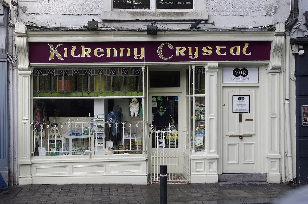 Kilkenny Crystal shopfront, Kilkenny.