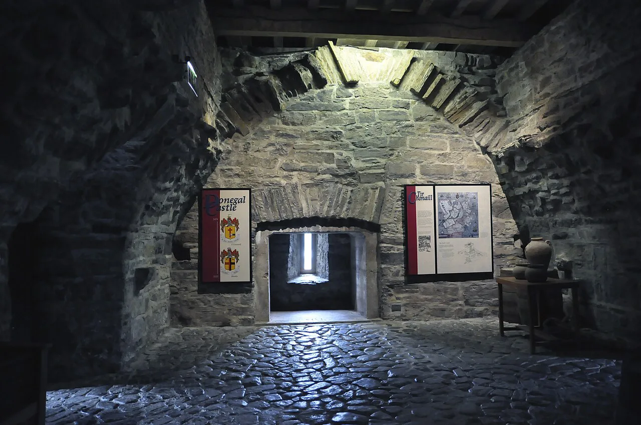 Interior of Donegal Castle, Donegal Town.