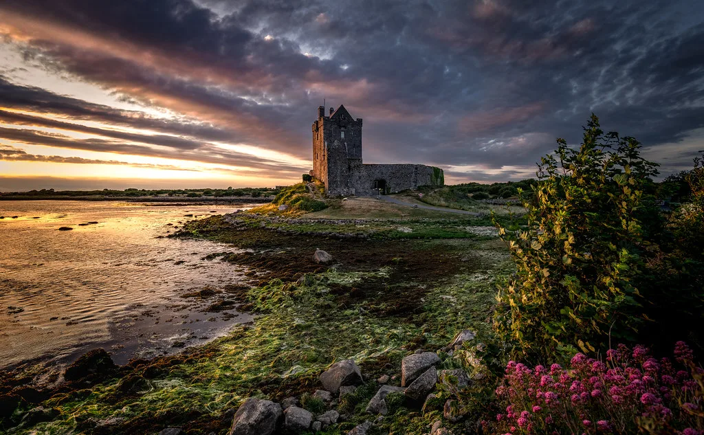 Sunset at Dunguaire Castle, Ireland