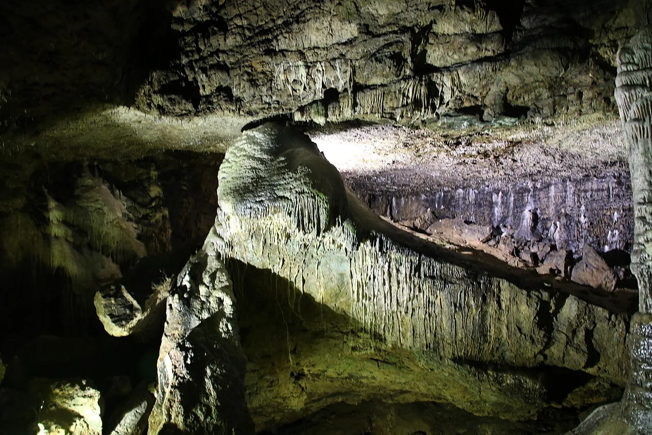 The chamber known as the Town Hall in Dunmore Cave, County Kilkenny.