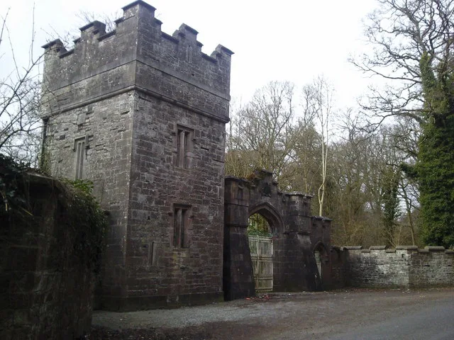 Gate of Dunsany Castle, County Meath.
