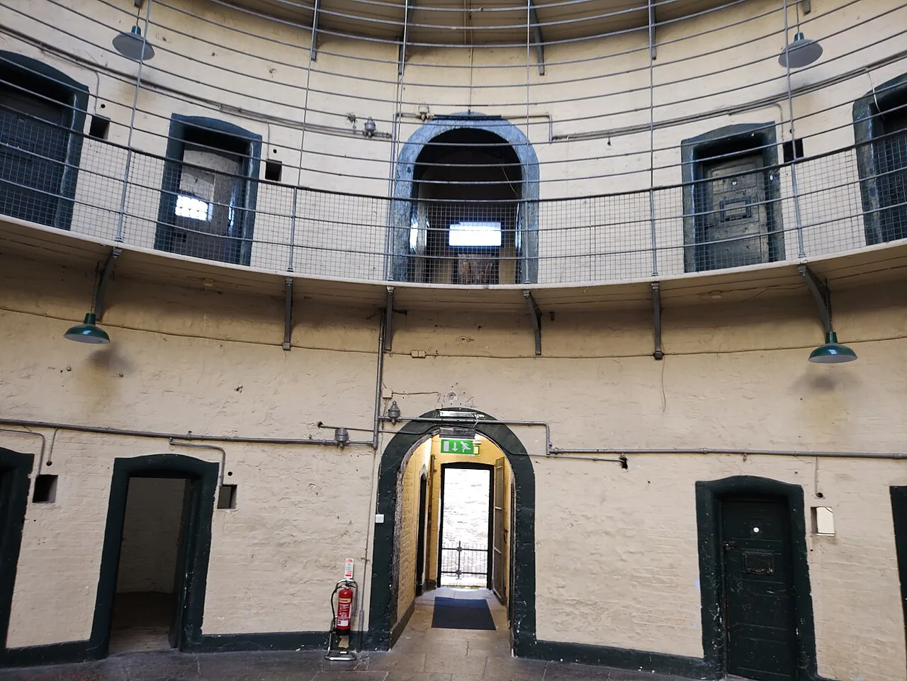 The central hall of Kilmainham Gaol, Dublin.