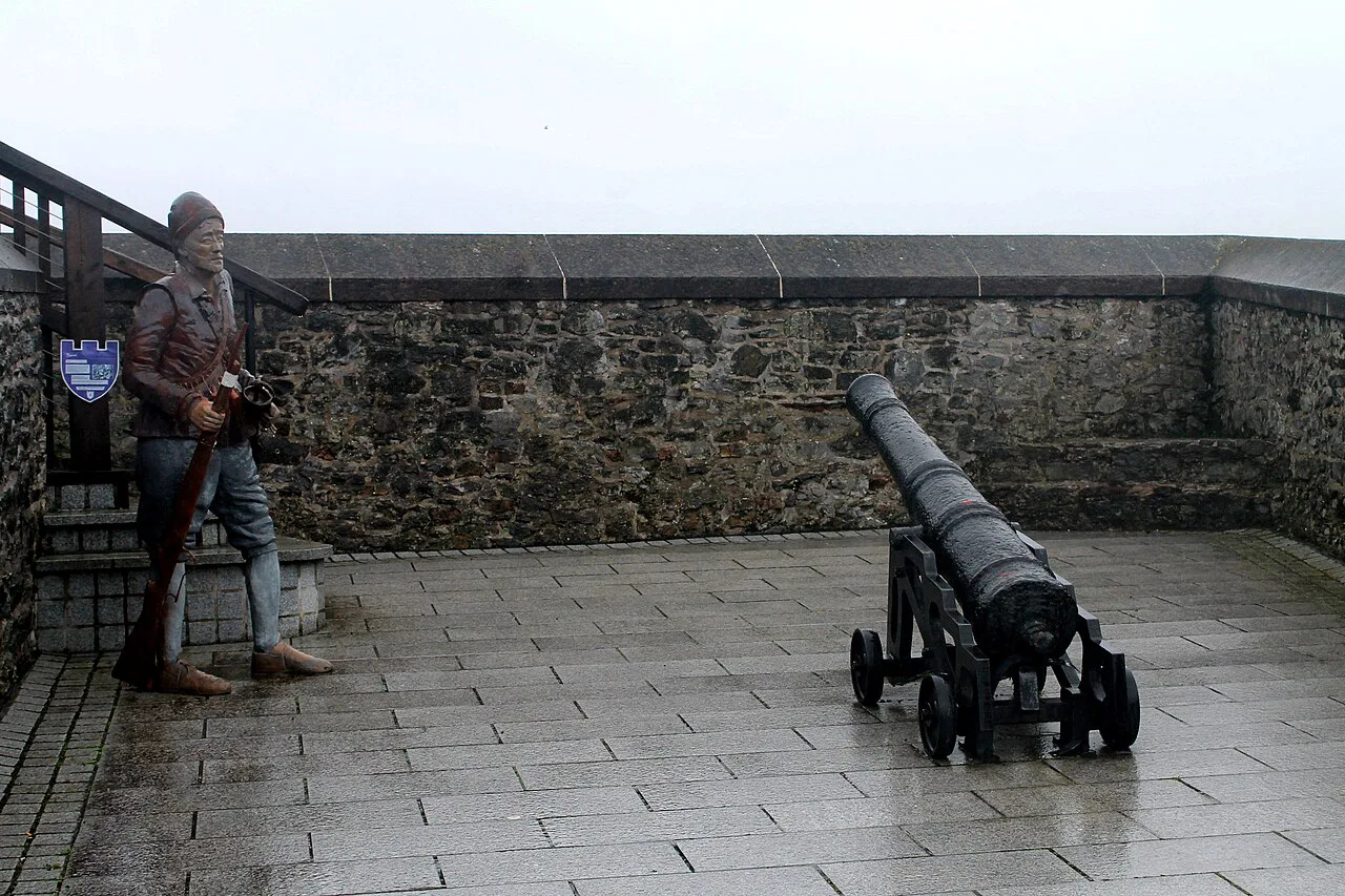 Cannon on the walls of Elizabeth Fort, Cork.