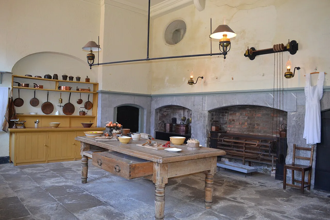 The kitchen at Fota House, County Cork.