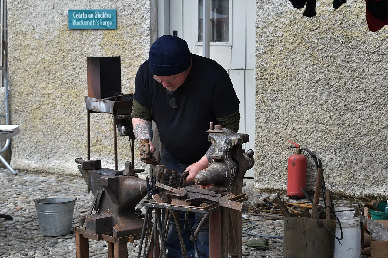 Blacksmith's forge at Newbridge House and Farm.