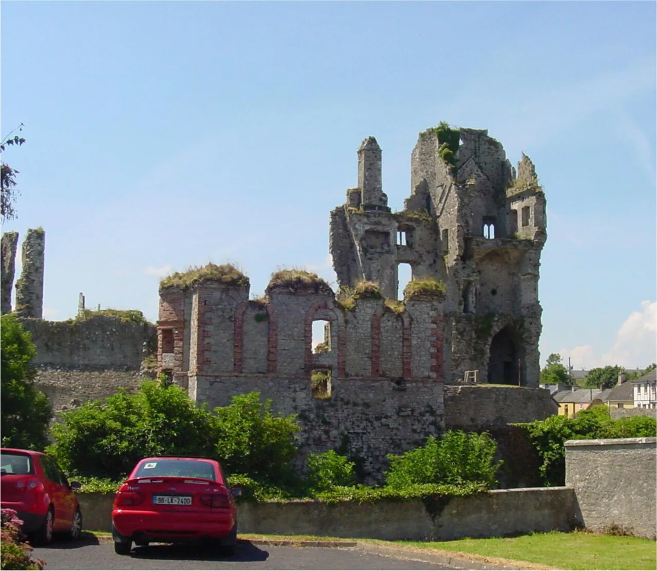 Askeaton Castle from the east, County Limerick.