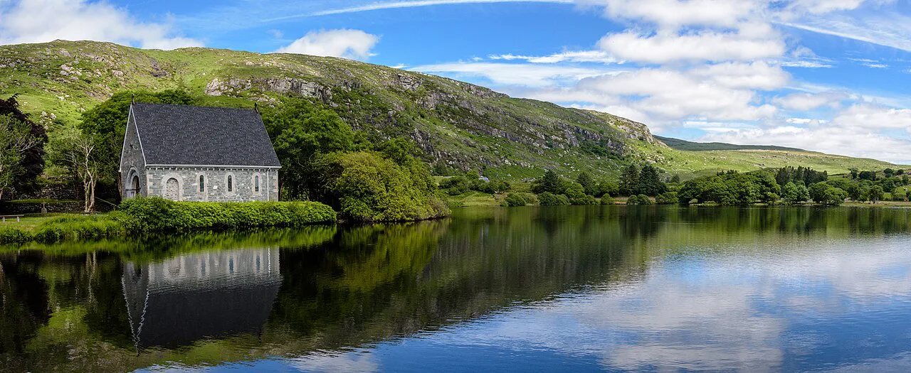 Gougane Barra lake and oratory, County Cork.