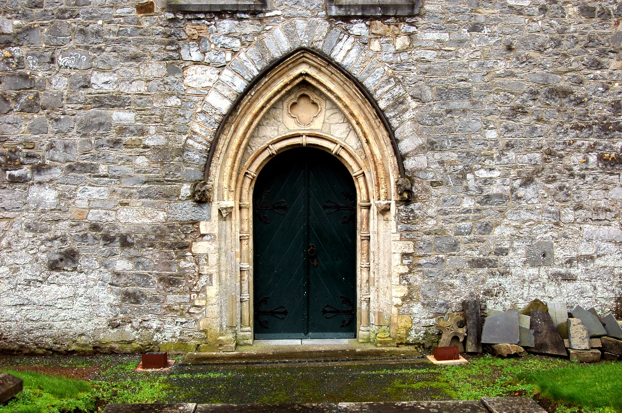 North entrance of St Canice's Cathedral, Kilkenny.