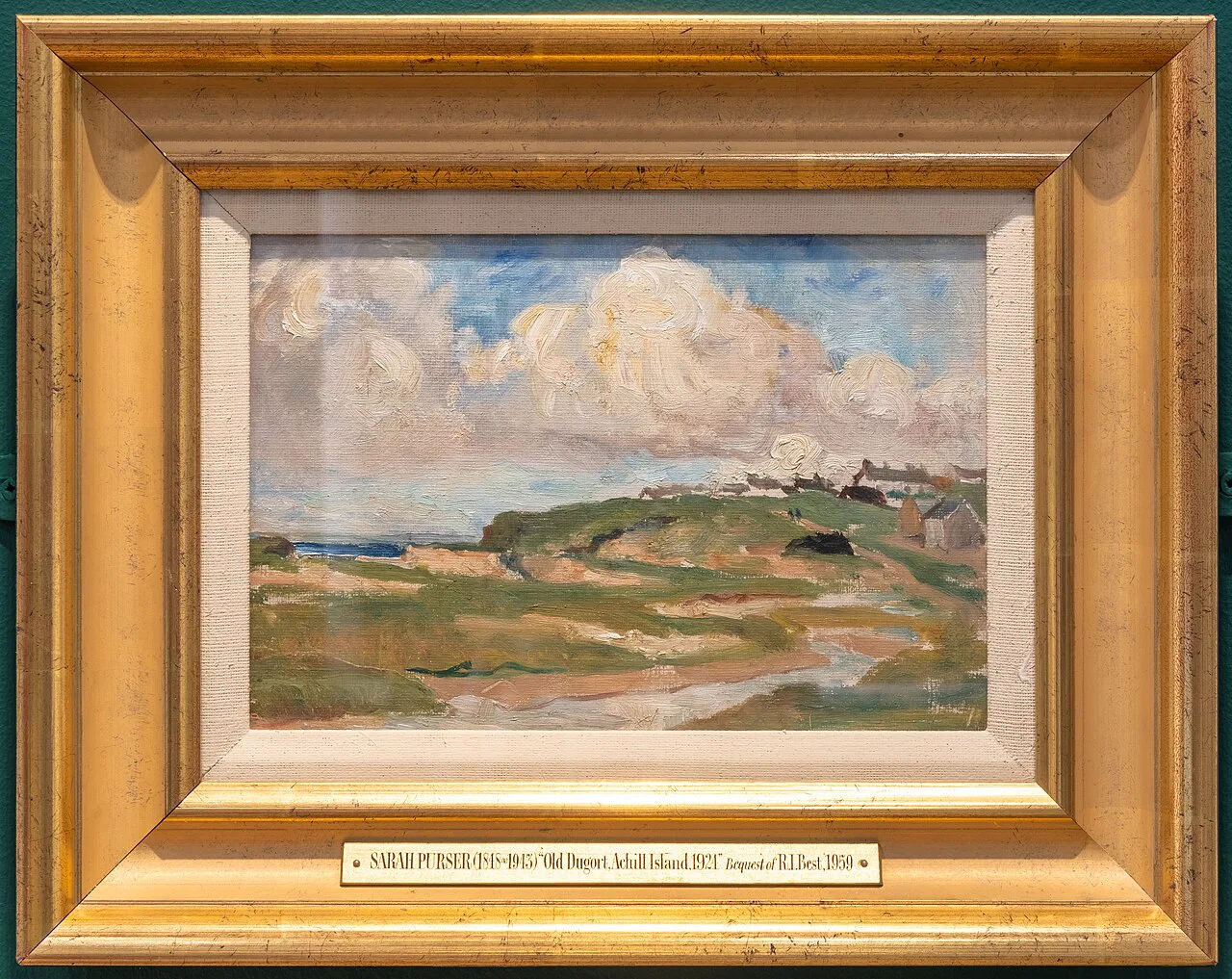 Old Dugort, Achill Island by Sarah Purser, photographed at Highlanes Gallery.