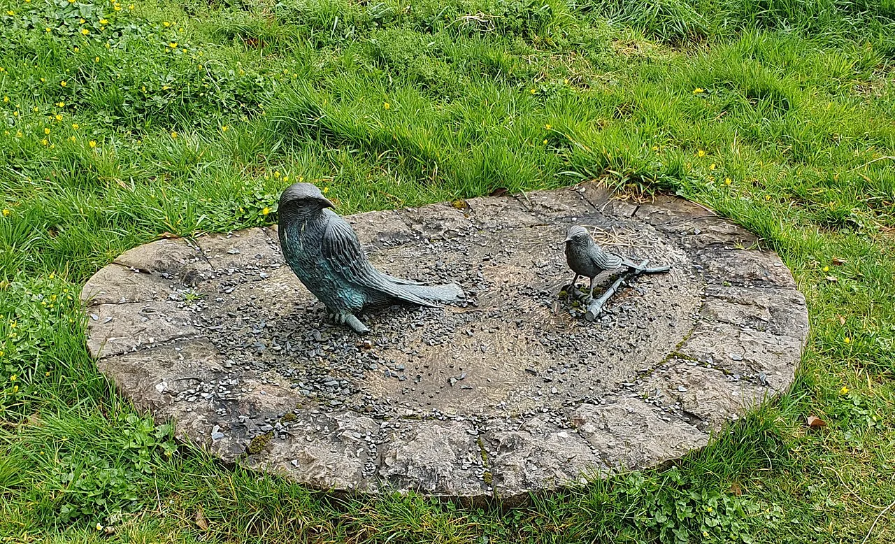 Sculpture at Navan Fort, County Armagh.