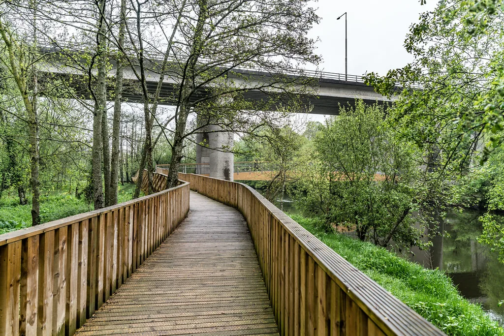 The River Nore linear park, Kilkenny.