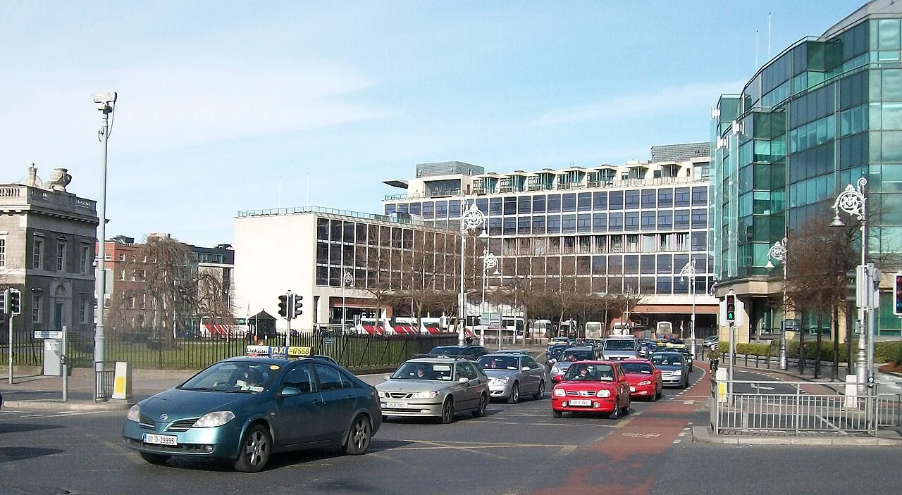 Junction of Memorial Road and Custom House Quay, Dublin.