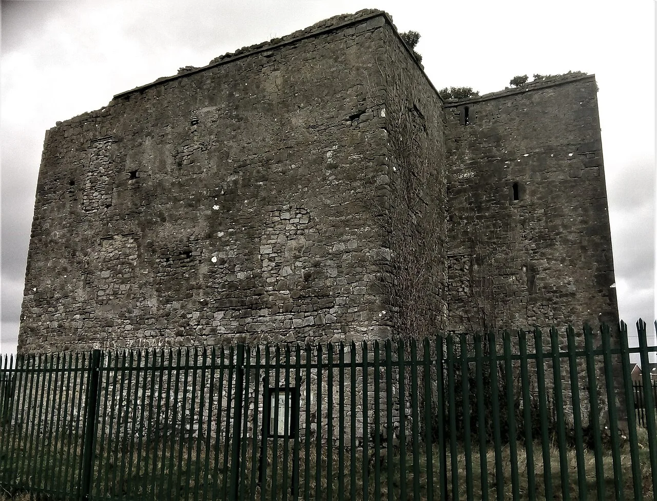 The walls of Woodstock Castle, Athy.