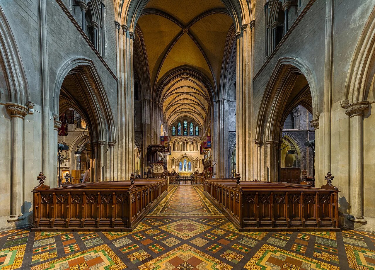 The nave of St Patrick's Cathedral, Dublin.