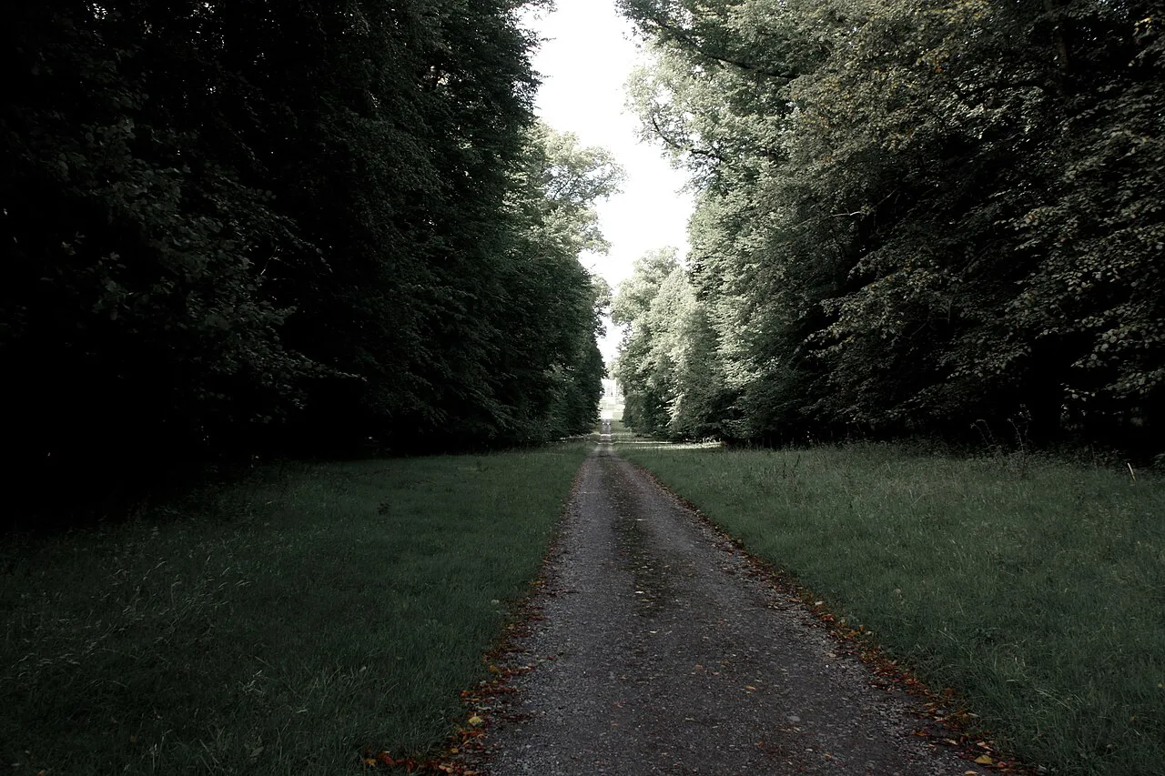 Garden avenue at Killruddery House, County Wicklow.