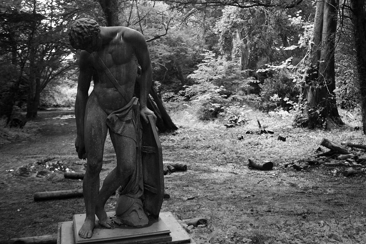 Statue in the gardens of Killruddery House, County Wicklow.