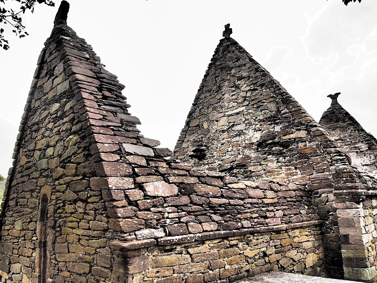 Stone roof at Kilmalkedar Church, County Kerry.