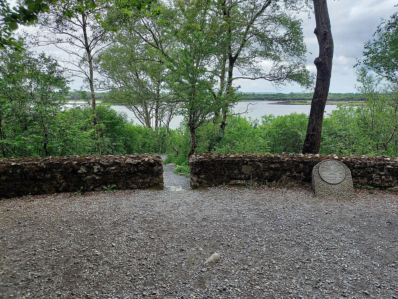 The Coole River at Coole Park, County Galway.