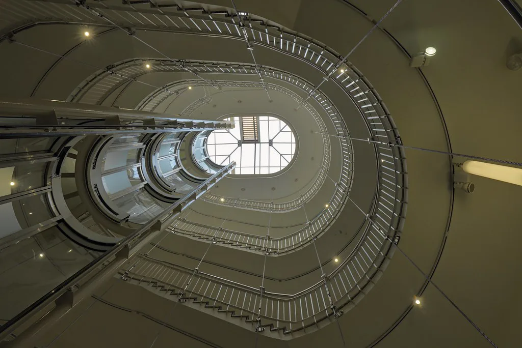 Stairwell in the National Gallery of Ireland, Dublin.