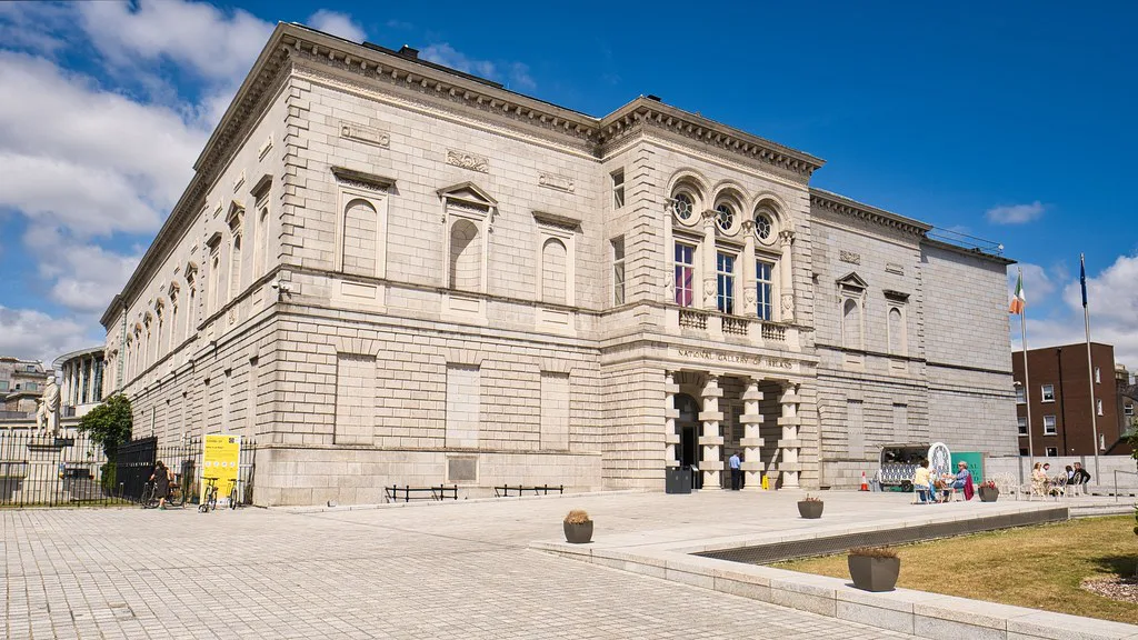 Entrance to the National Gallery of Ireland.