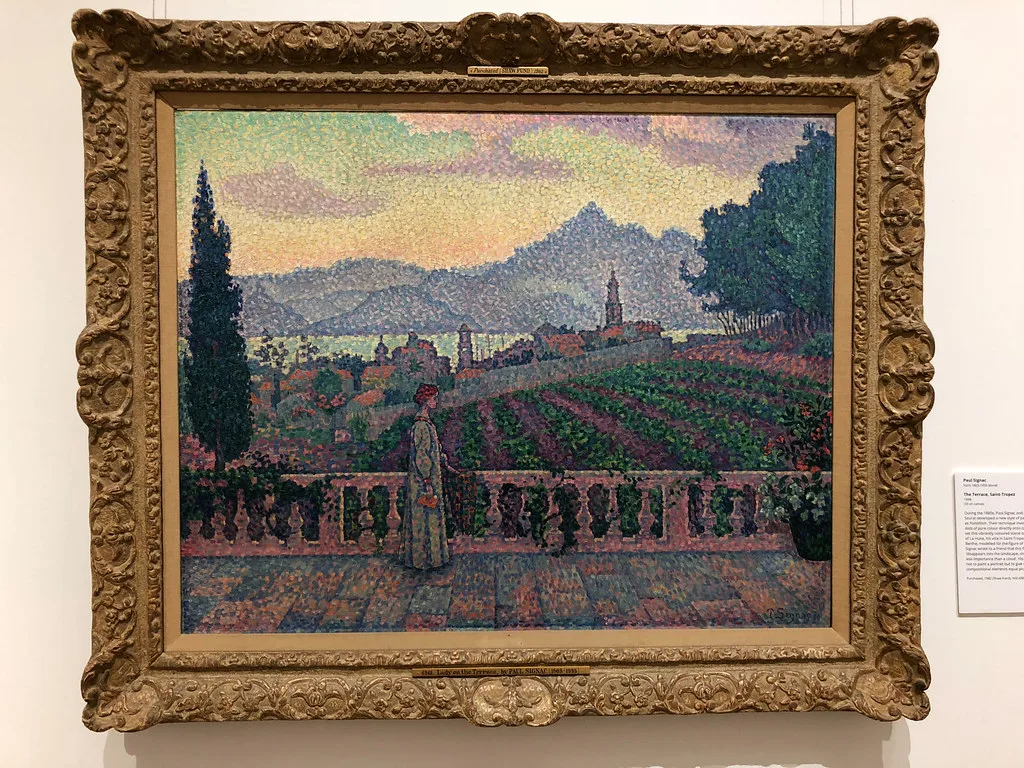 Paul Signac's 'The Terrace, Saint-Tropez' at the National Gallery of Ireland.
