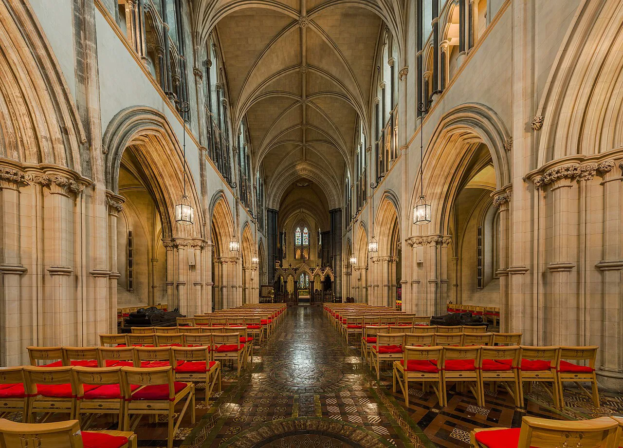 The nave of Christ Church Cathedral, Dublin.